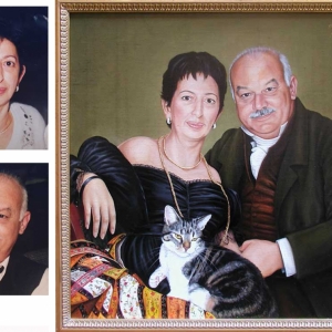 coppia e gatto